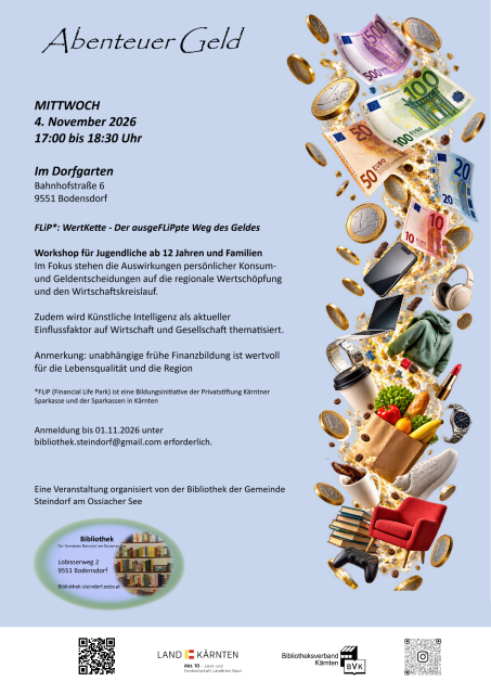 Abenteuer Geld Plakat