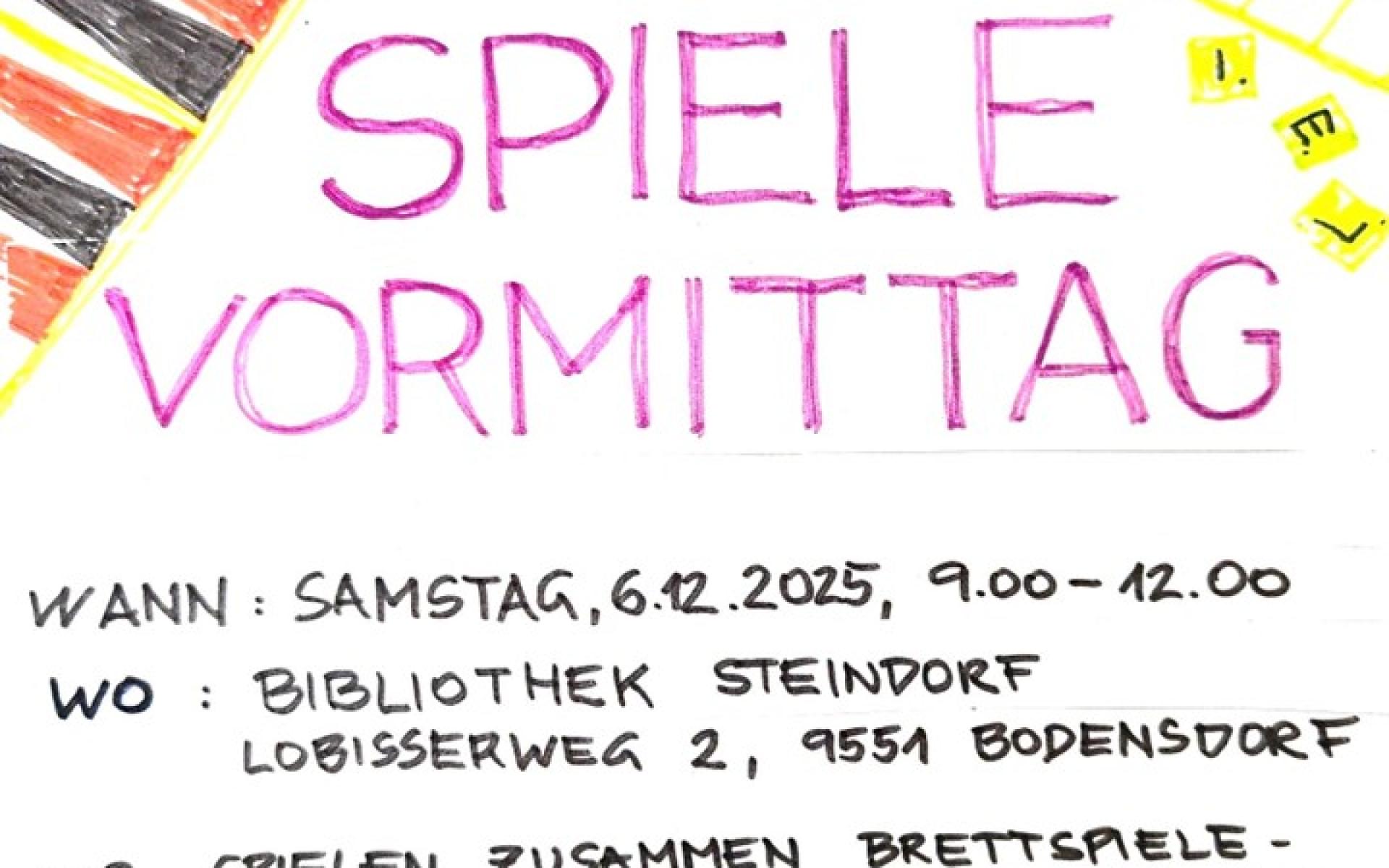 Spielevormittag am 06. Dezember 2025